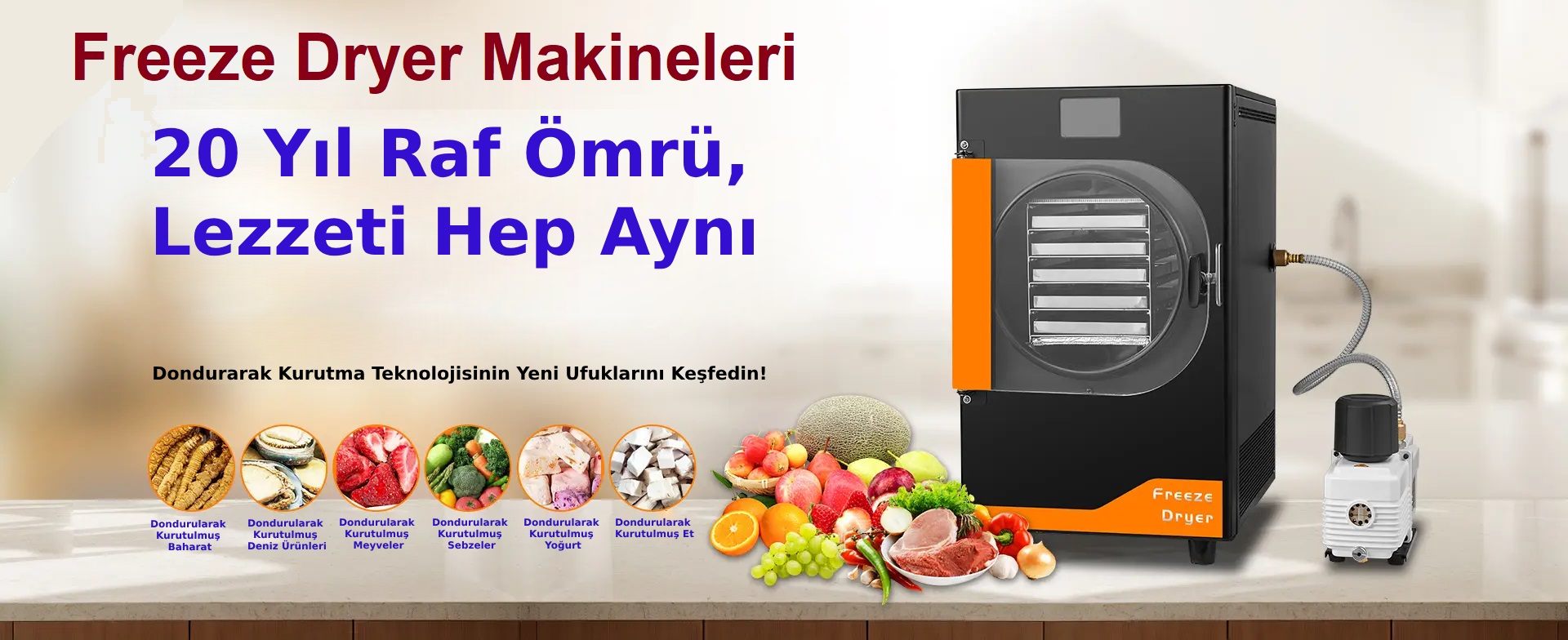 freeze dry meyve sebze kurutma fırınları