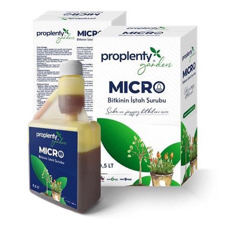 Proplenty Garden MICRO İz Elementli Saksı Ve Peyzaj Bitki Besini 0.5 Lt