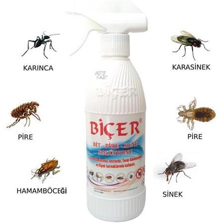Biçer Bit Pire Kene Sprey Haşere İlacı 500 ml