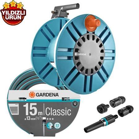Gardena 2650 Duvara Monte Hortumlu Makara Seti Süper Paket