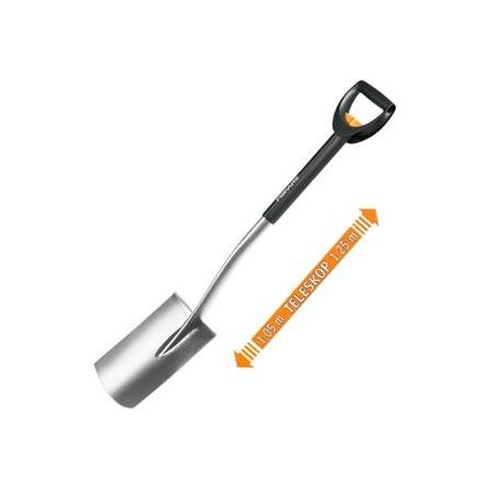 Fiskars 131310 Teleskopik Bahçe Küreği Düz Uçlu - 1000620