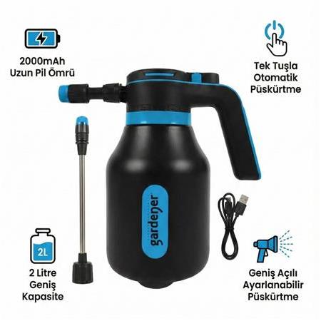 Gardener 165512 Şarjlı Bataryalı Otomatik İlaçlama ve Sulama Pompası 2 Lt