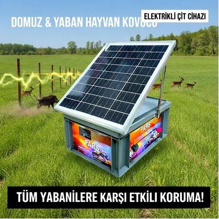 Güneş Panelli Ve Akülü Sensörlü Ayı,Domuz Kovar Mil İzolatörlü Set-2500