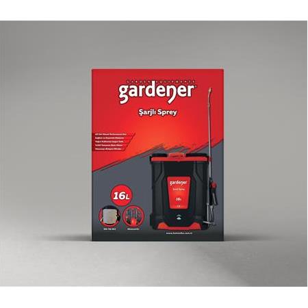 Gardener 165516 Şarjlı Bataryalı İlaçlama Sırt Pompası 16 Lt